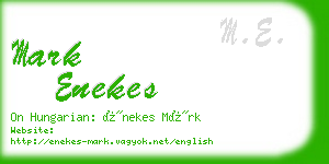 mark enekes business card